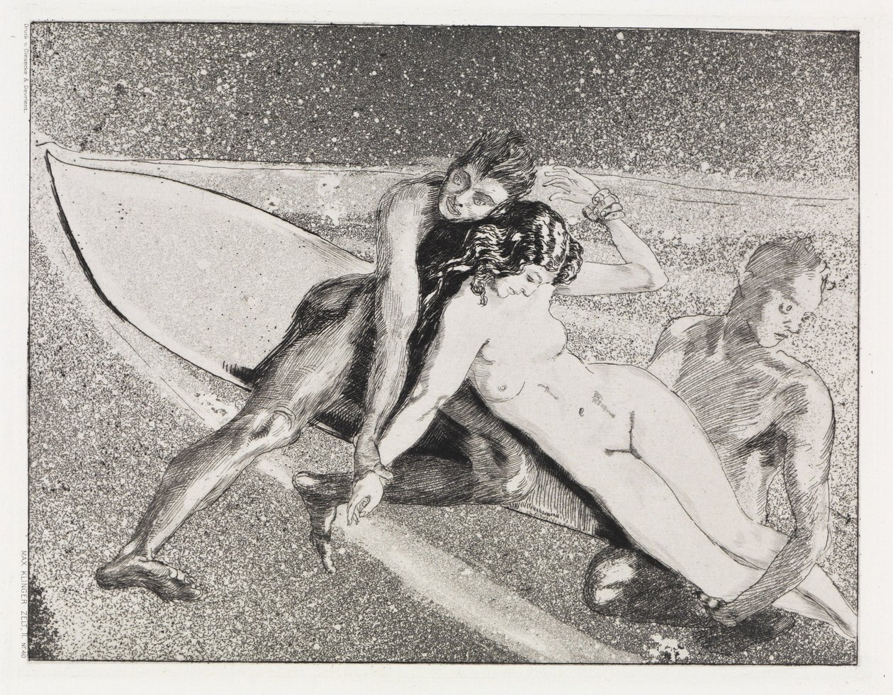 Repülés (Sátor, XIV. opus, 2. rész, 40. sz.) alkotó: Max Klinger