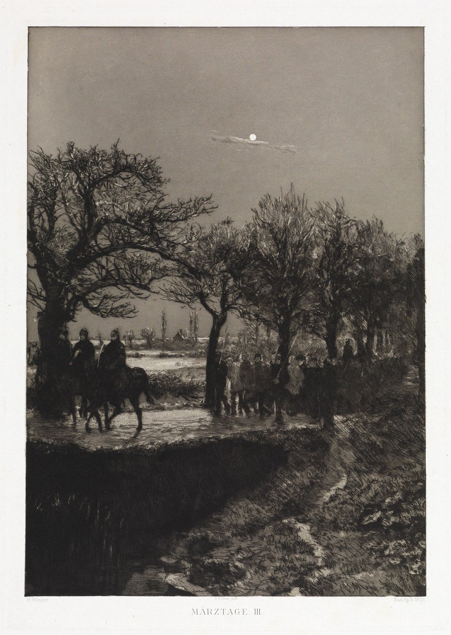 Márciusi napok III (Drámák, IX. opus, 10. lap) alkotó: Max Klinger
