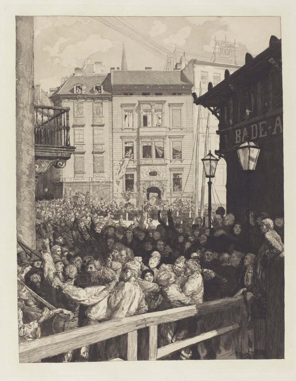 Märztage I Márciusi Napok I, 1883. alkotó: Max Klinger