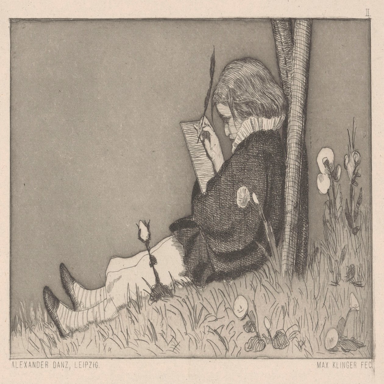 Festői dedikáció. alkotó: Max Klinger