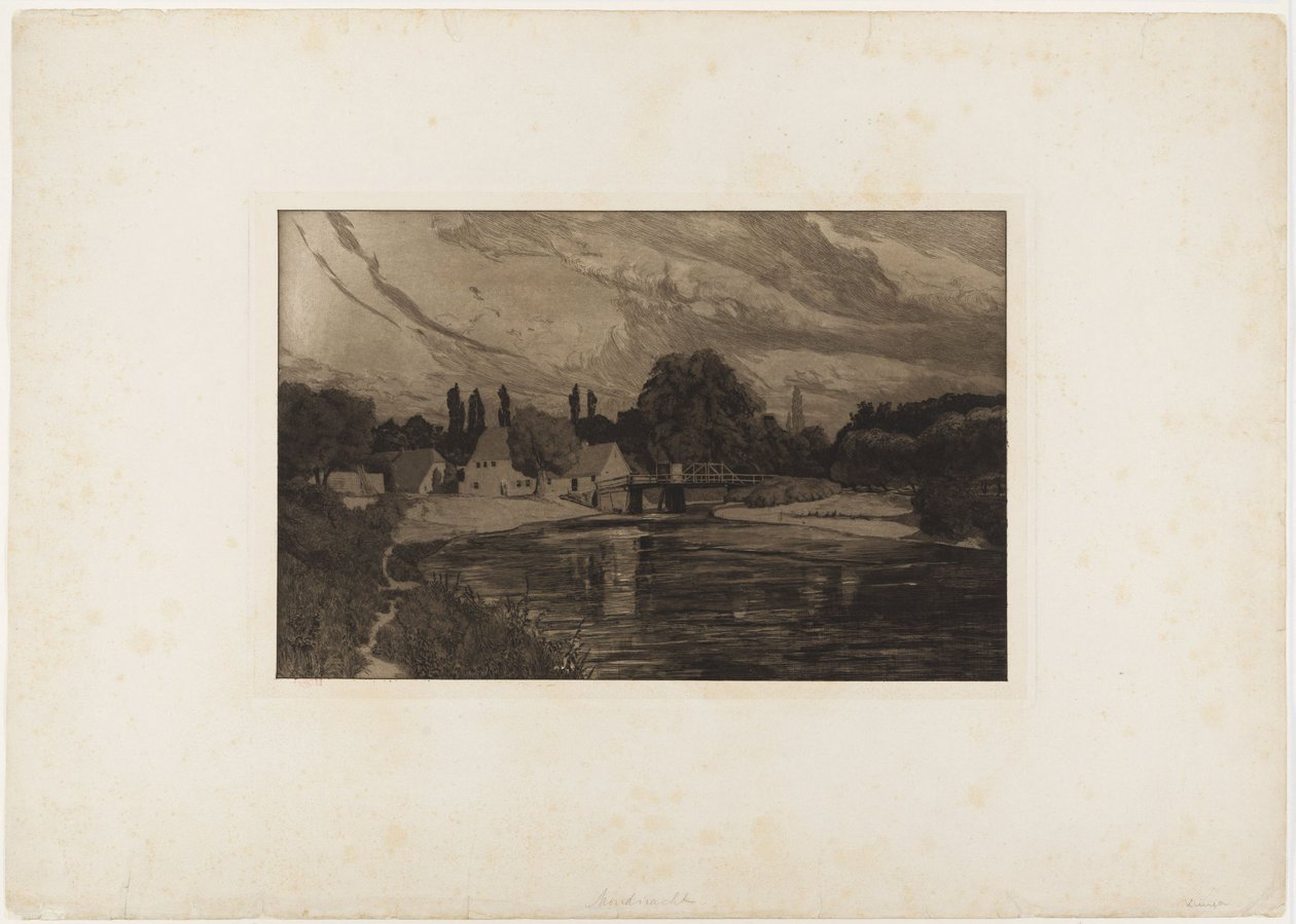 Holdfényes éjszaka (Négy tájkép, VII. opus, 3. lap) alkotó: Max Klinger