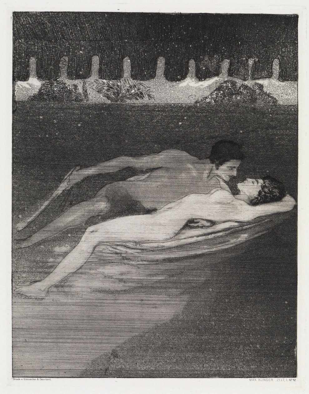 Éjszaka (Sátor, XIV. mű, 1. rész, 12. sz.) alkotó: Max Klinger