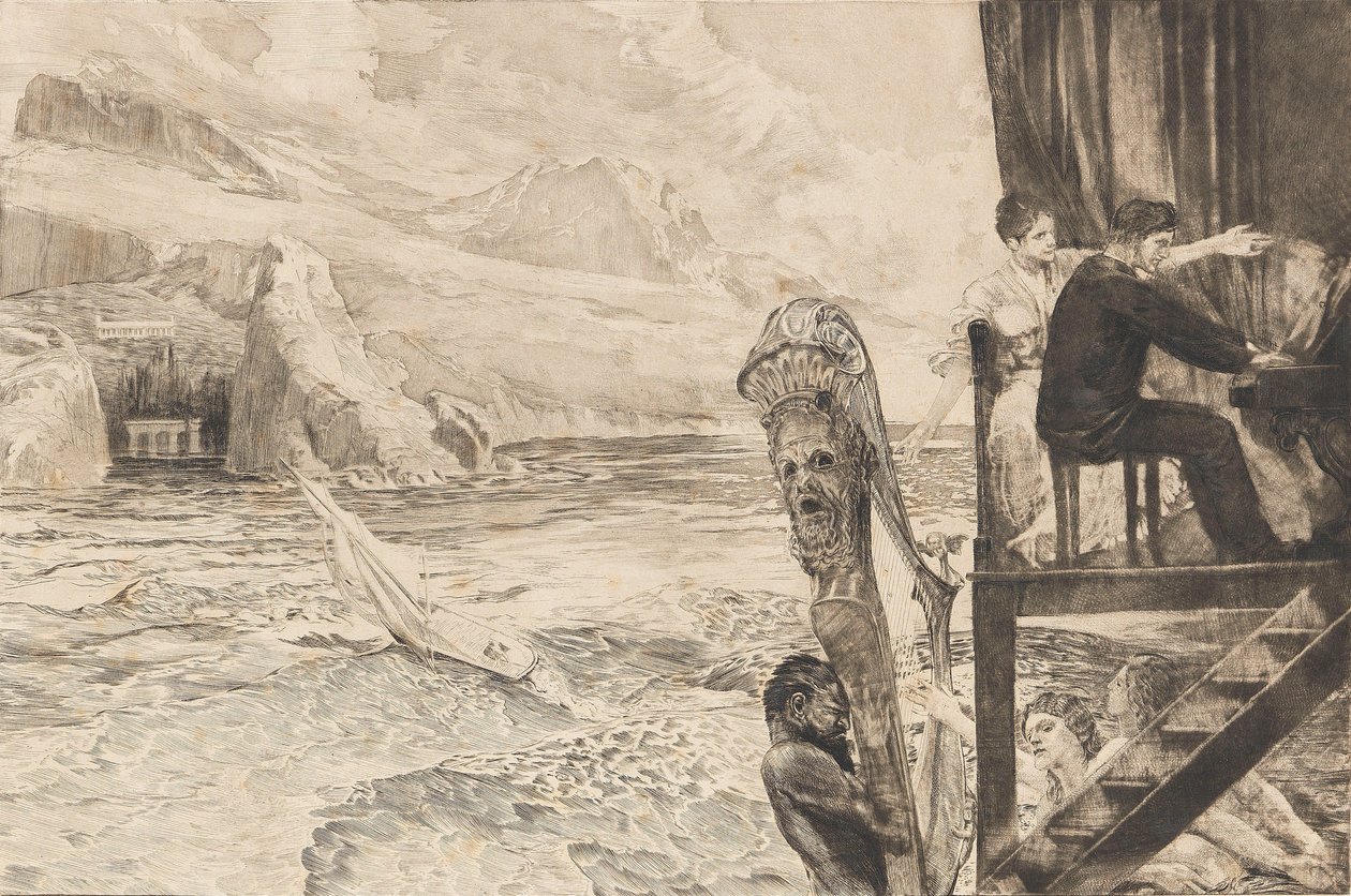 Opus XII, Brahms fantázia, 1894. alkotó: Max Klinger
