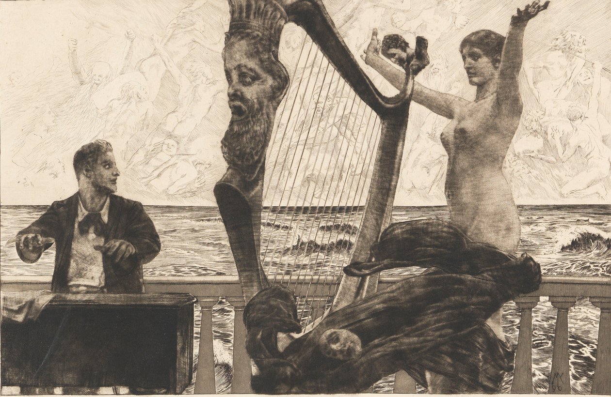 Opus XII, Brahms fantázia, 1894. alkotó: Max Klinger