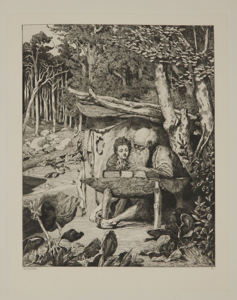 Simplicius írásórája alkotó: Max Klinger