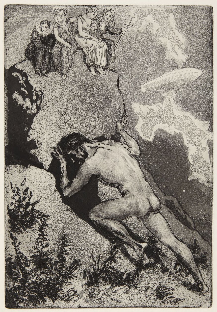 „Sziszüphosz” alkotó: Max Klinger