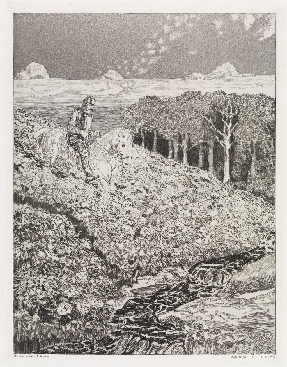 Álomút (Sátor, XIV. opus, 2. rész, 35. sz.) alkotó: Max Klinger