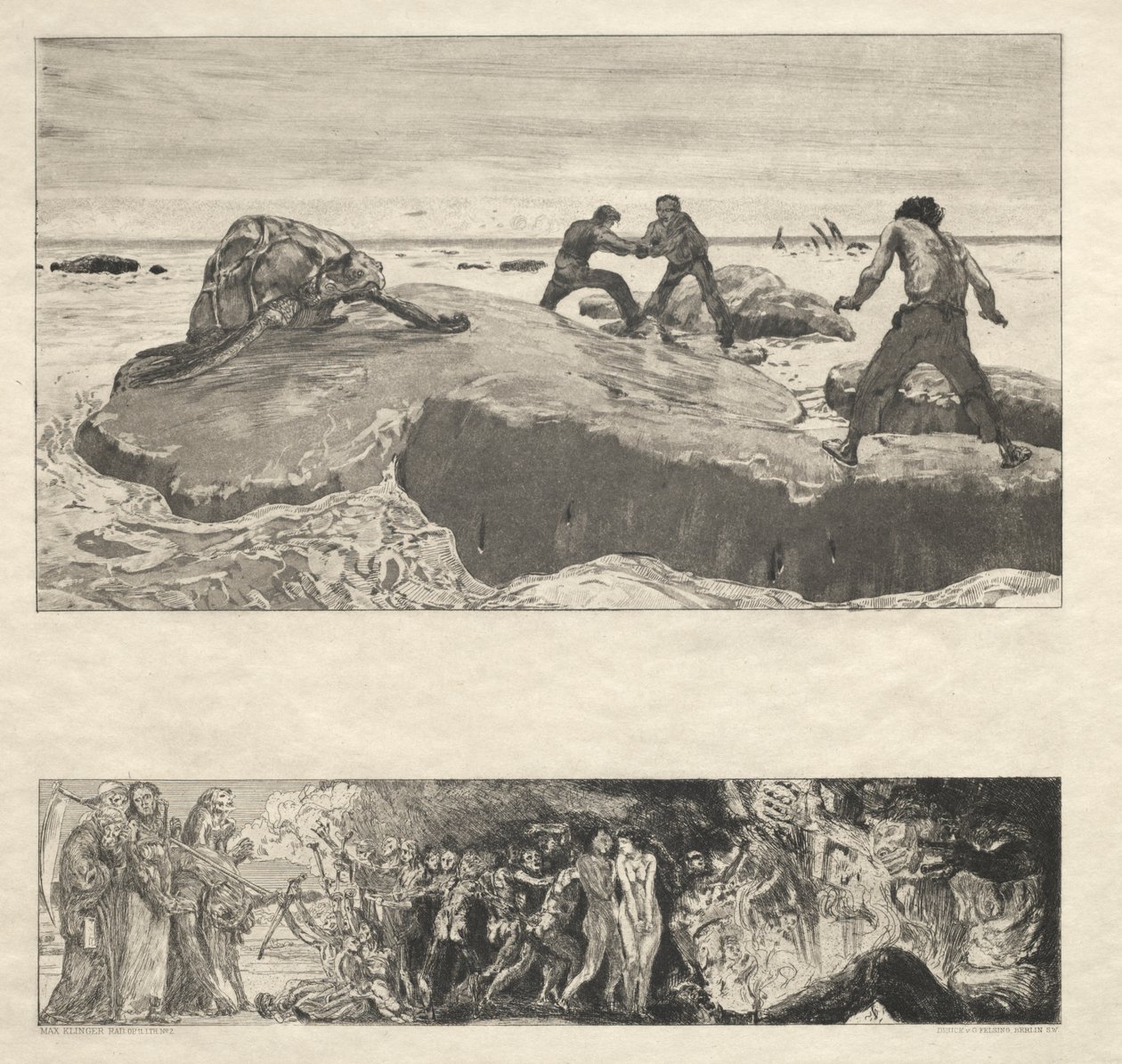 Vom Tode I, (Opus II, 1889) No. 2 alkotó: Max Klinger