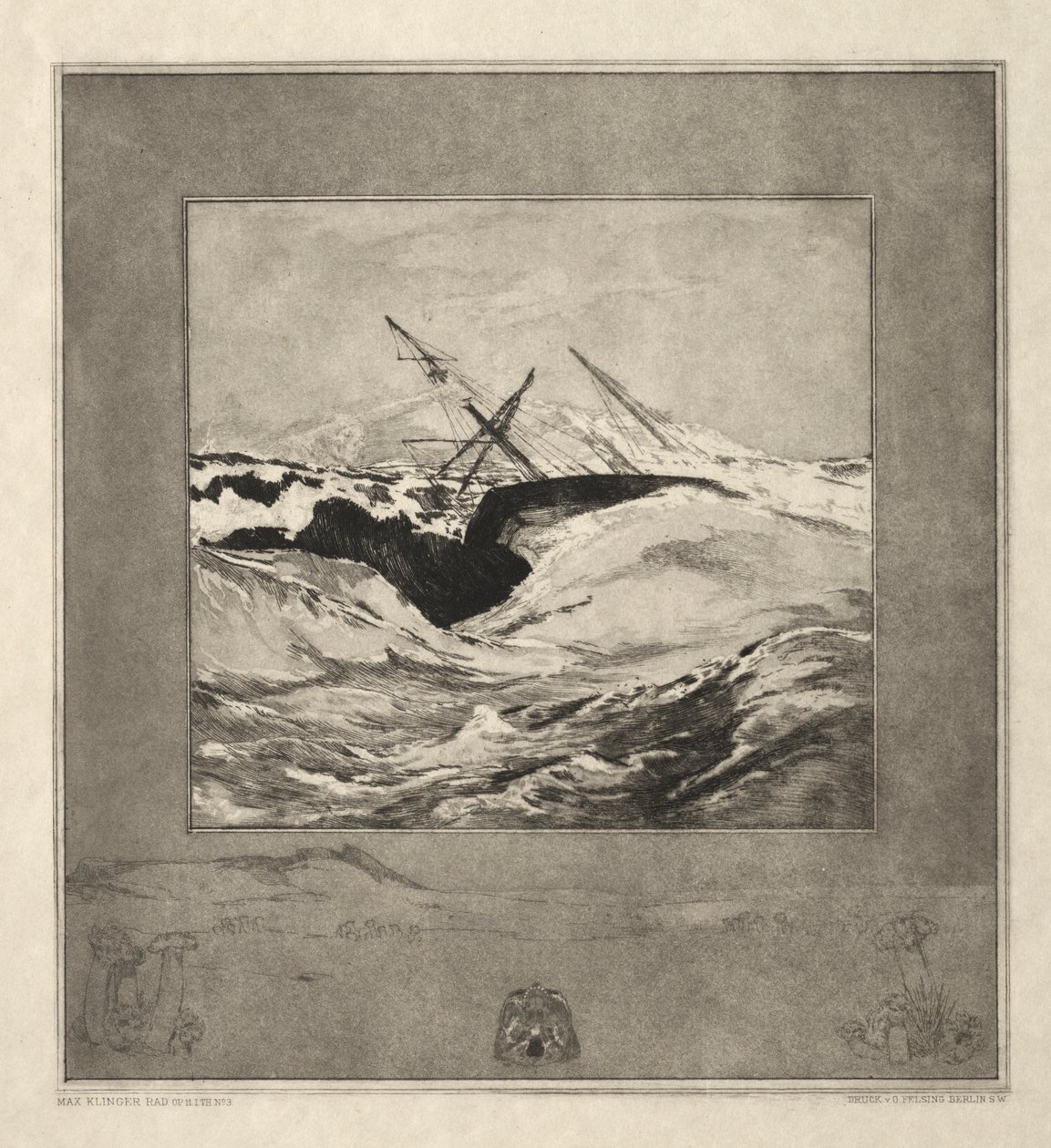 Vom Tode I, (Opus II, 1889) No. 3 alkotó: Max Klinger