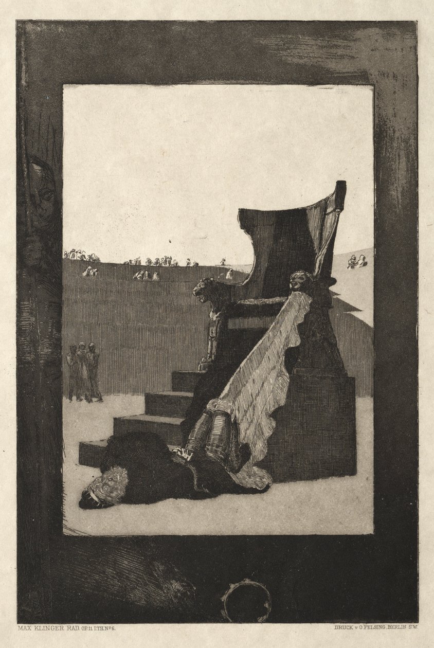 Vom Tode I, (Opus II, 1889) No. 6 alkotó: Max Klinger