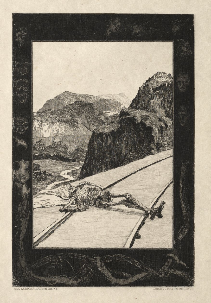 Vom Tode I, (Opus II, 1889) No. 8 alkotó: Max Klinger