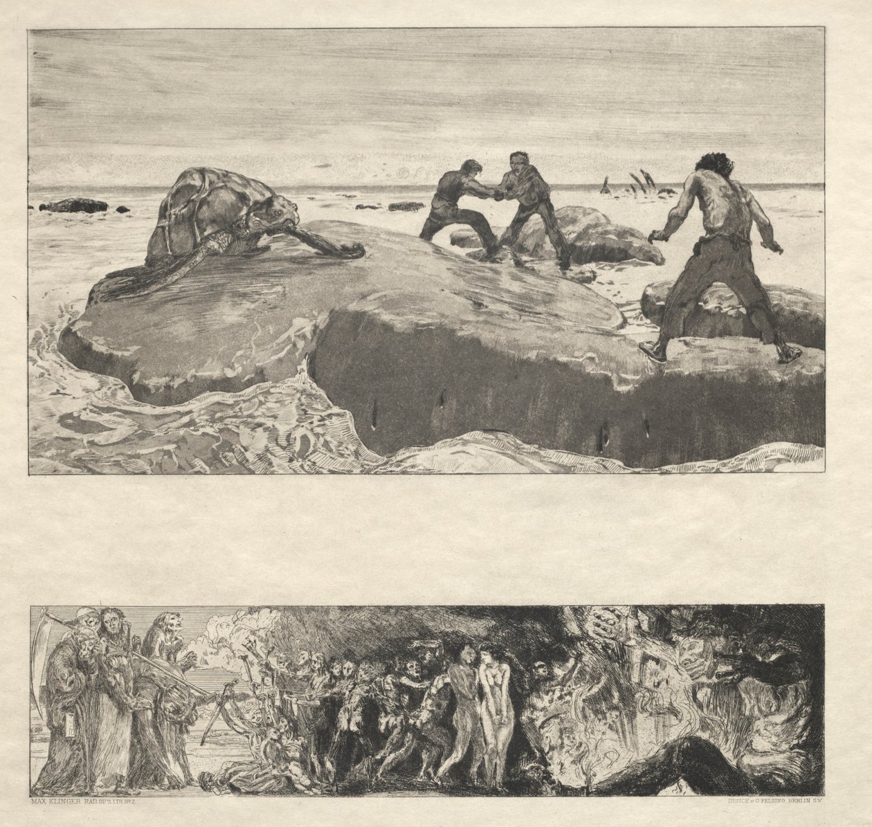 Íme, Tode I, Opus I, 1889 No. 2. alkotó: Max Klinger