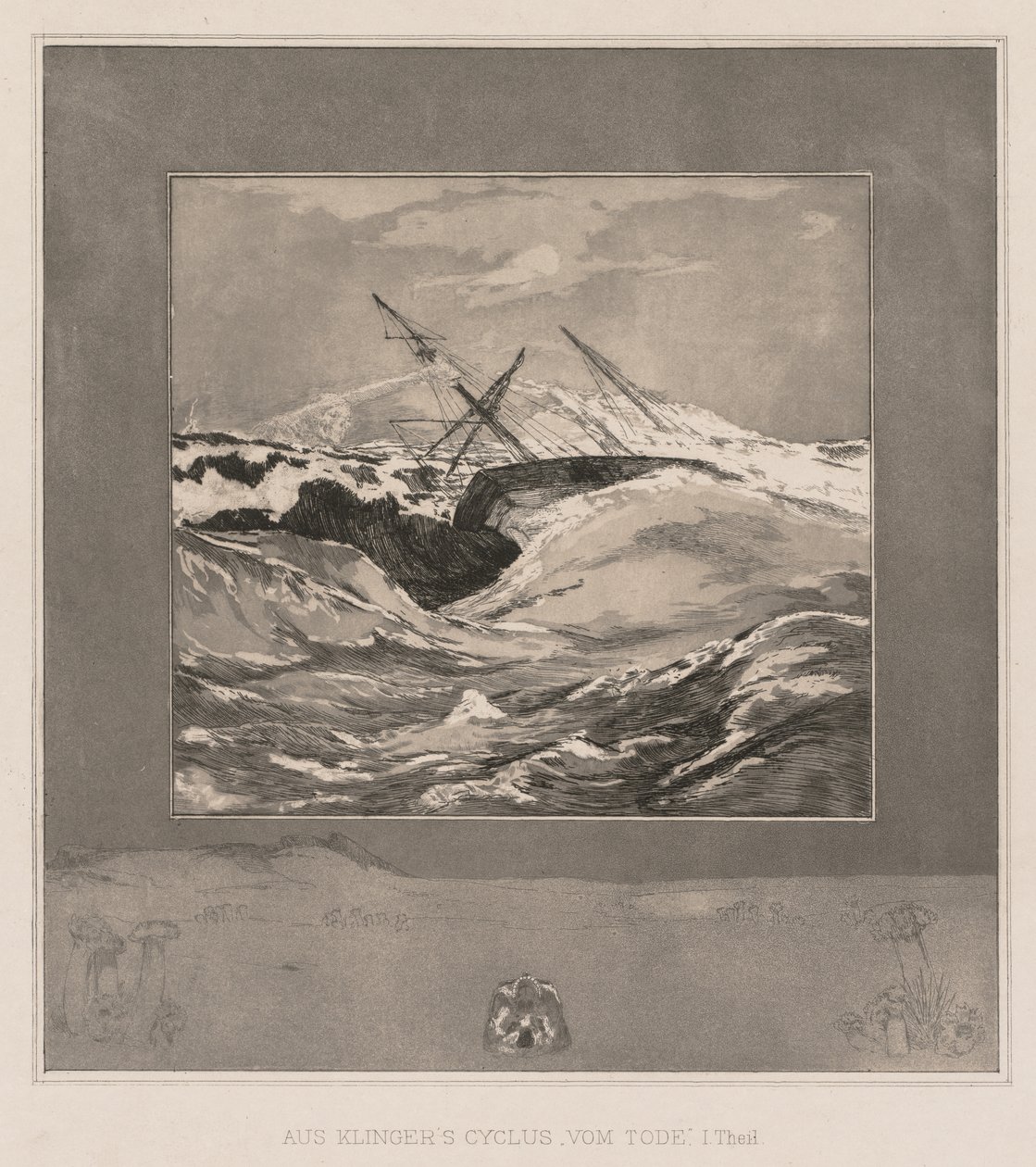 Íme, Tode és Opus EE, 1889, No. 3. alkotó: Max Klinger
