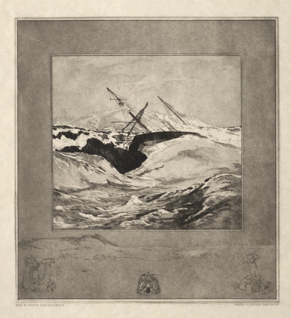 Íme, Tode I, Opus I, 1889 No. 3. alkotó: Max Klinger