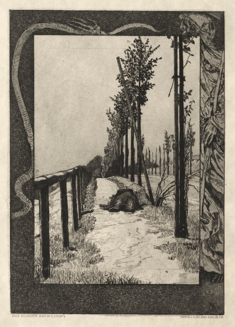 Íme, Tode I, Opus I, 1889 No. 4. alkotó: Max Klinger