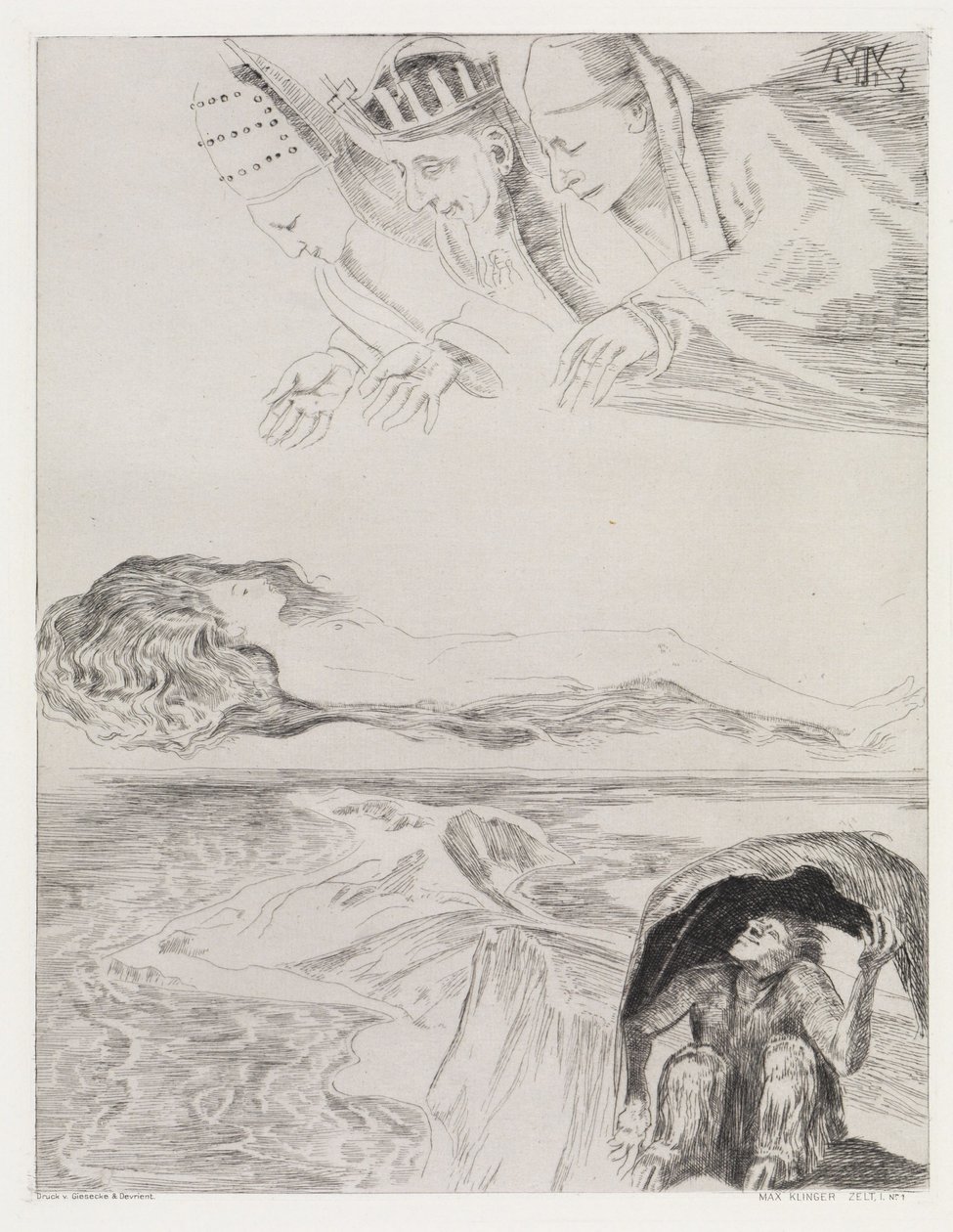 Előjáték (Sátor, Opus XIV, 1. rész, 1. sz.) alkotó: Max Klinger