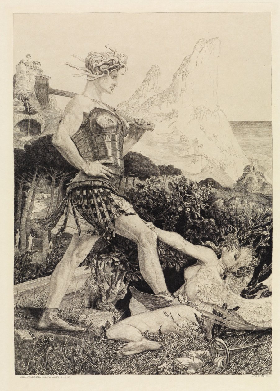 Idő és dicsőség (A halálról, második rész, Opus XI, 11. oldal) alkotó: Max Klinger