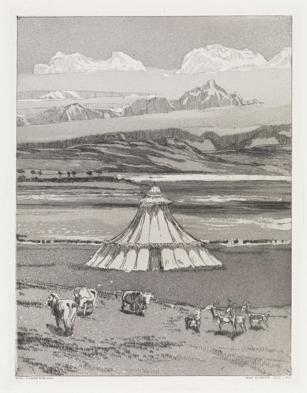 Sátor (Sátor, XIV. mű, 1. rész, 2. sz.) alkotó: Max Klinger