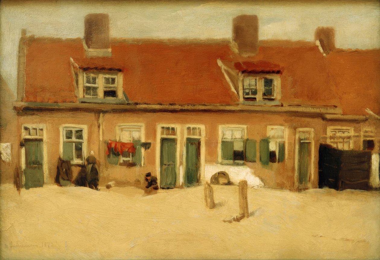 Régi házak Scheveningenben alkotó: Max Liebermann