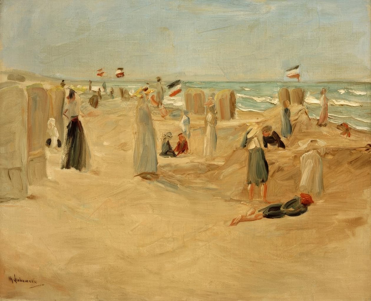 Am Strand von Noordwijk alkotó: Max Liebermann
