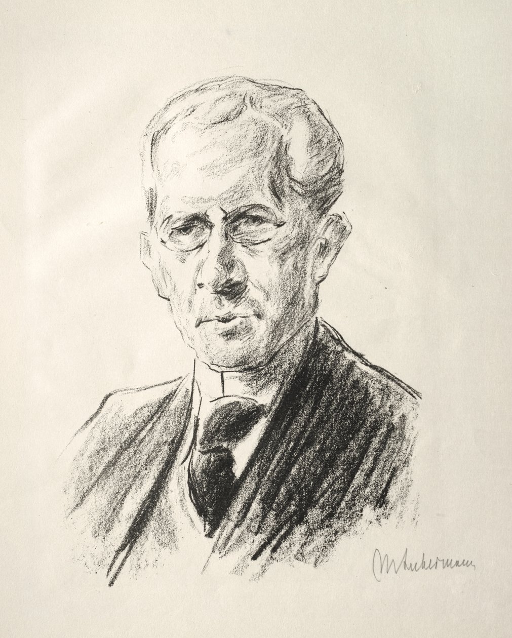 Arno Holz mappa: Arno Holz portréja alkotó: Max Liebermann