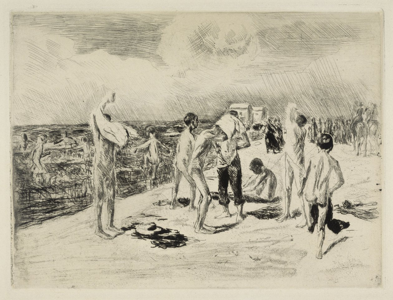 Fürdő fiúgyermekek alkotó: Max Liebermann