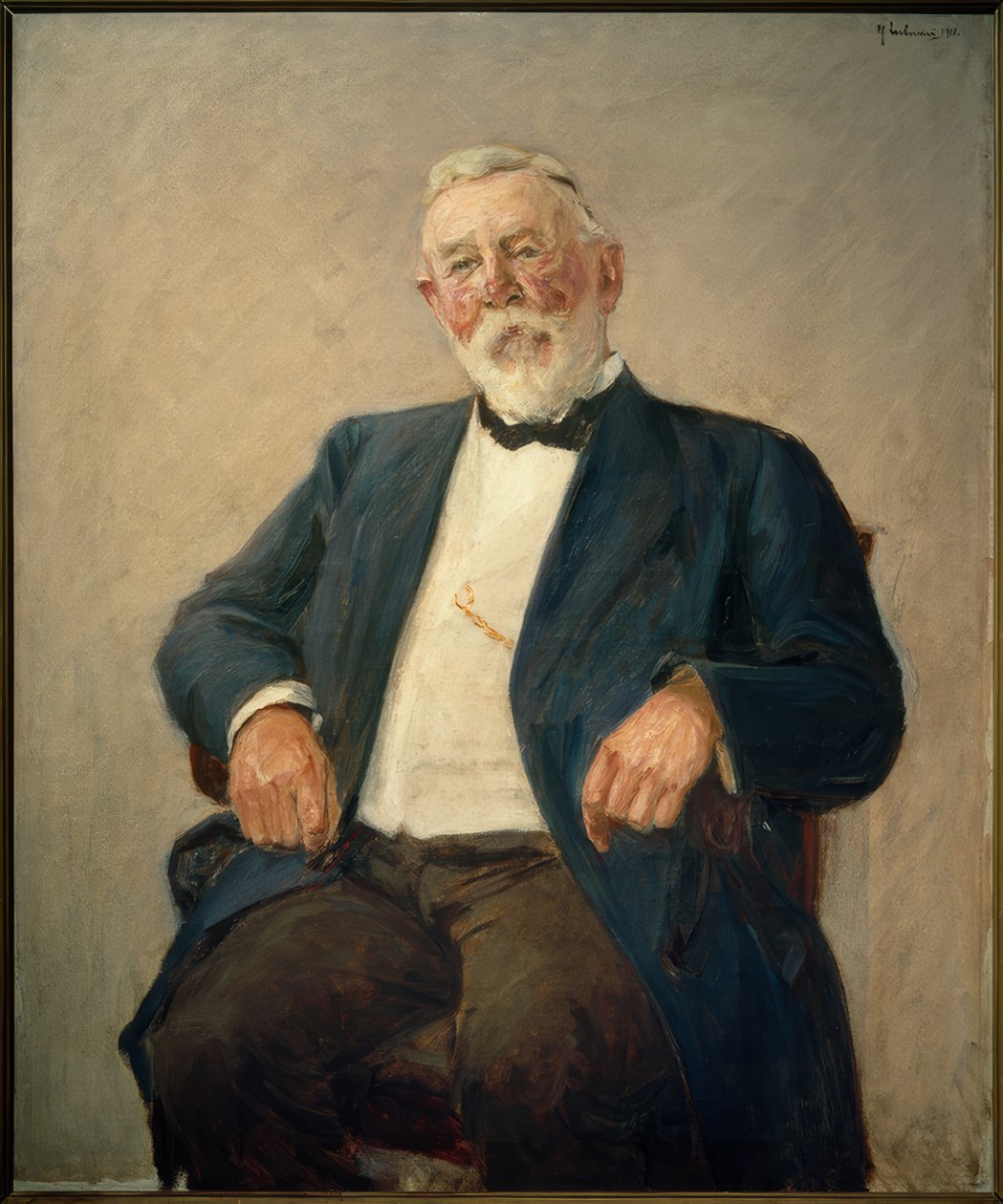 Friedrich Kuhnt portréja alkotó: Max Liebermann