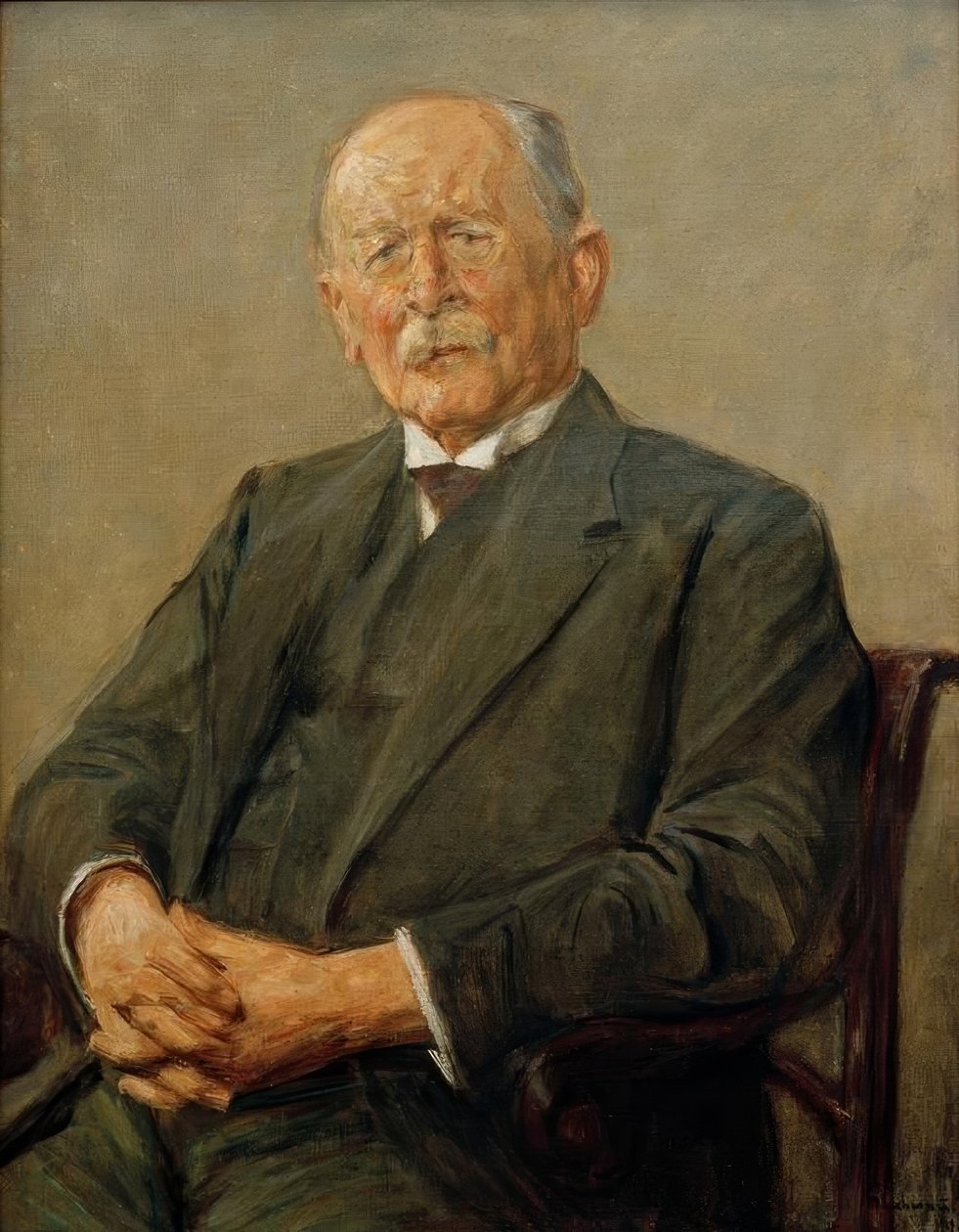 Gerstenberg vezérigazgató portréja alkotó: Max Liebermann