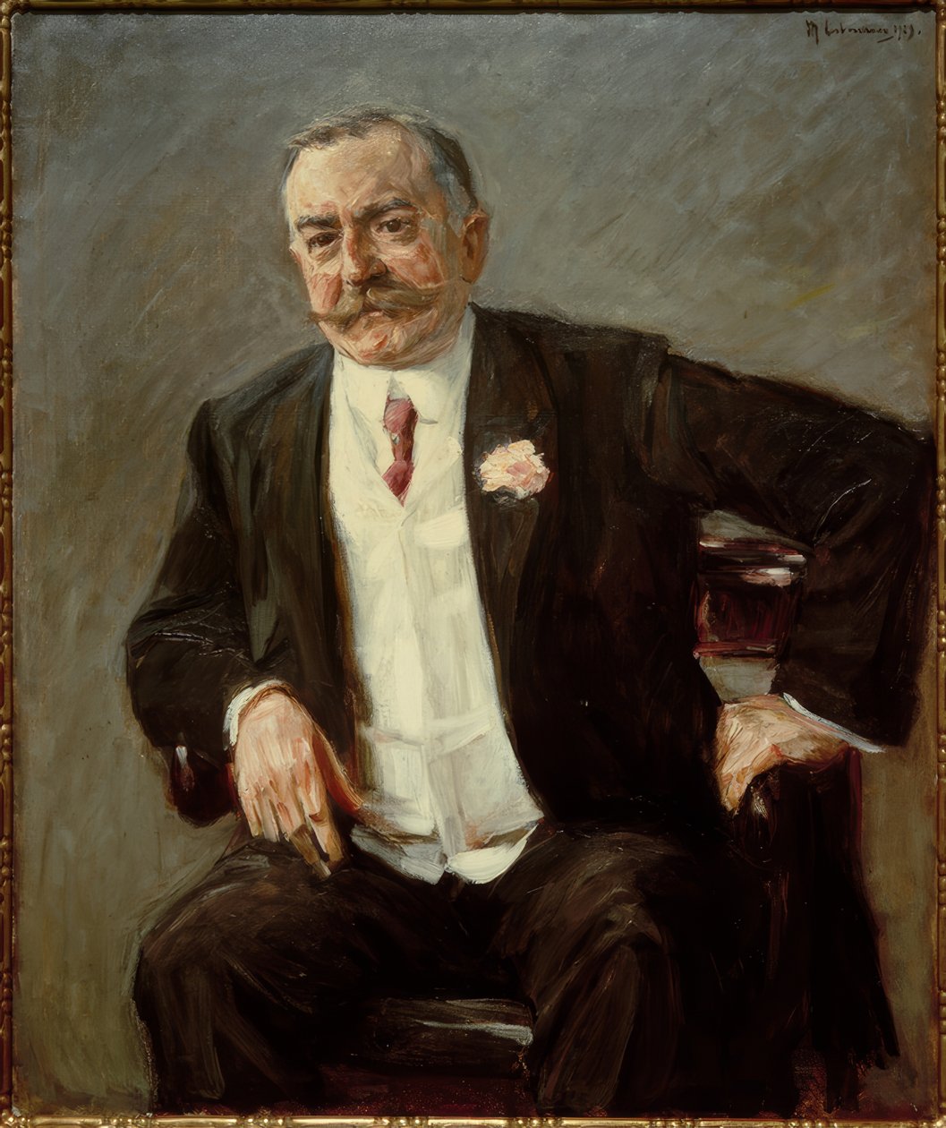 Friedrich Carl Duisberg iparos titkos tanácsos portréja ül alkotó: Max Liebermann
