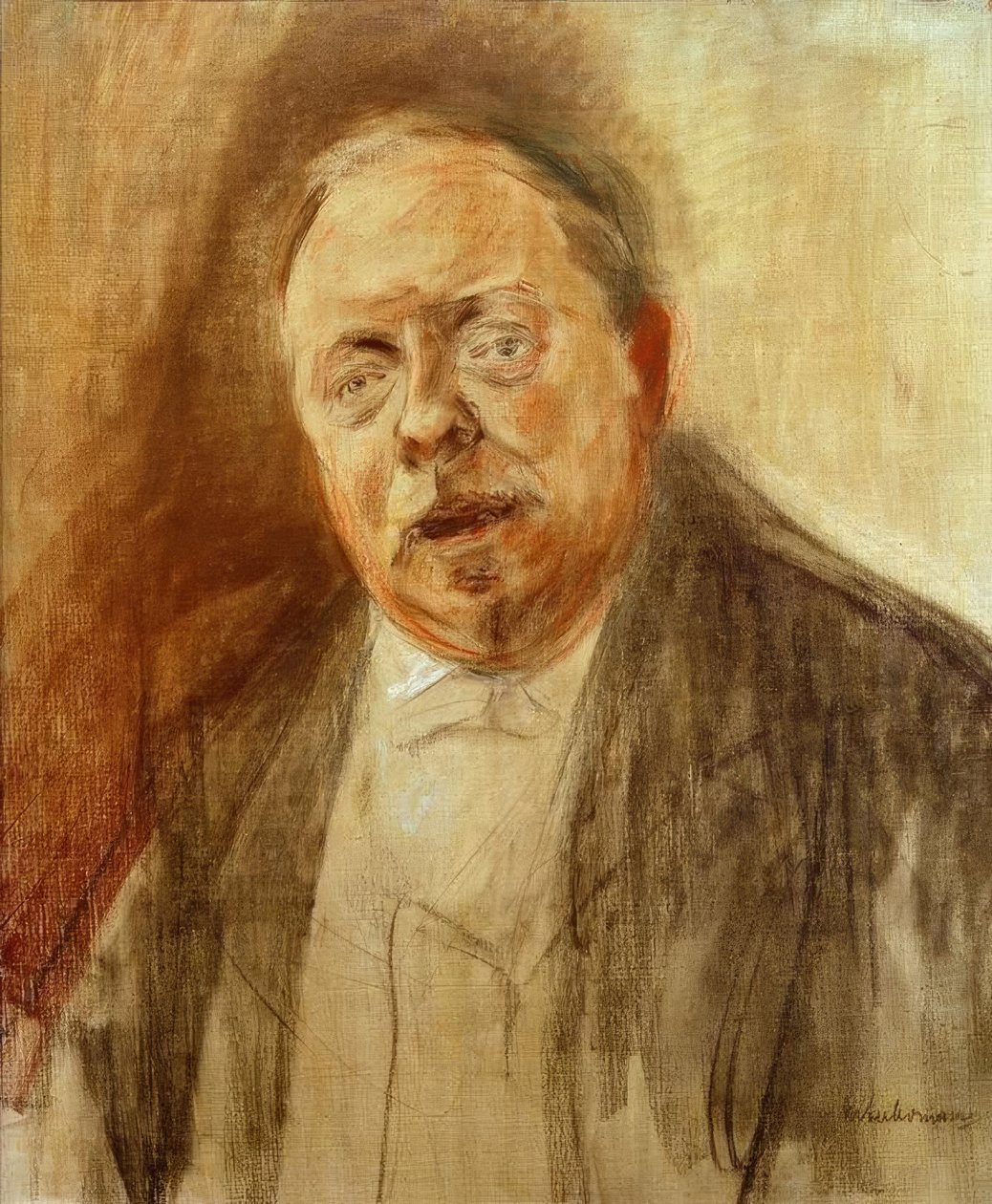 Alfred von Berger báró portrétanulmánya alkotó: Max Liebermann