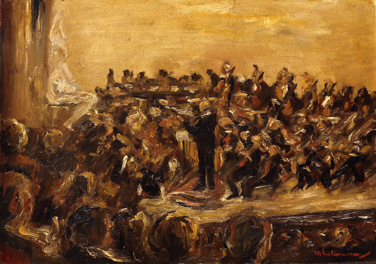 Koncert az Állami Operaházban, Unter den Linden, Berlin; Szimfonikus koncert az Állami Operaházban, Unter den Linden, Berlin, 1923 alkotó: Max Liebermann
