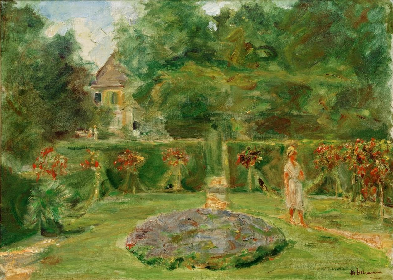 A körforgalom a sövénykertben alkotó: Max Liebermann
