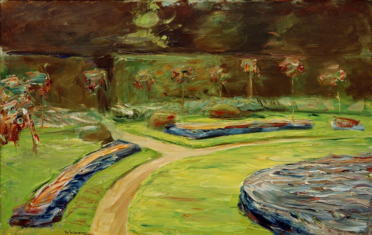 A körforgalom a sövénykertben alkotó: Max Liebermann