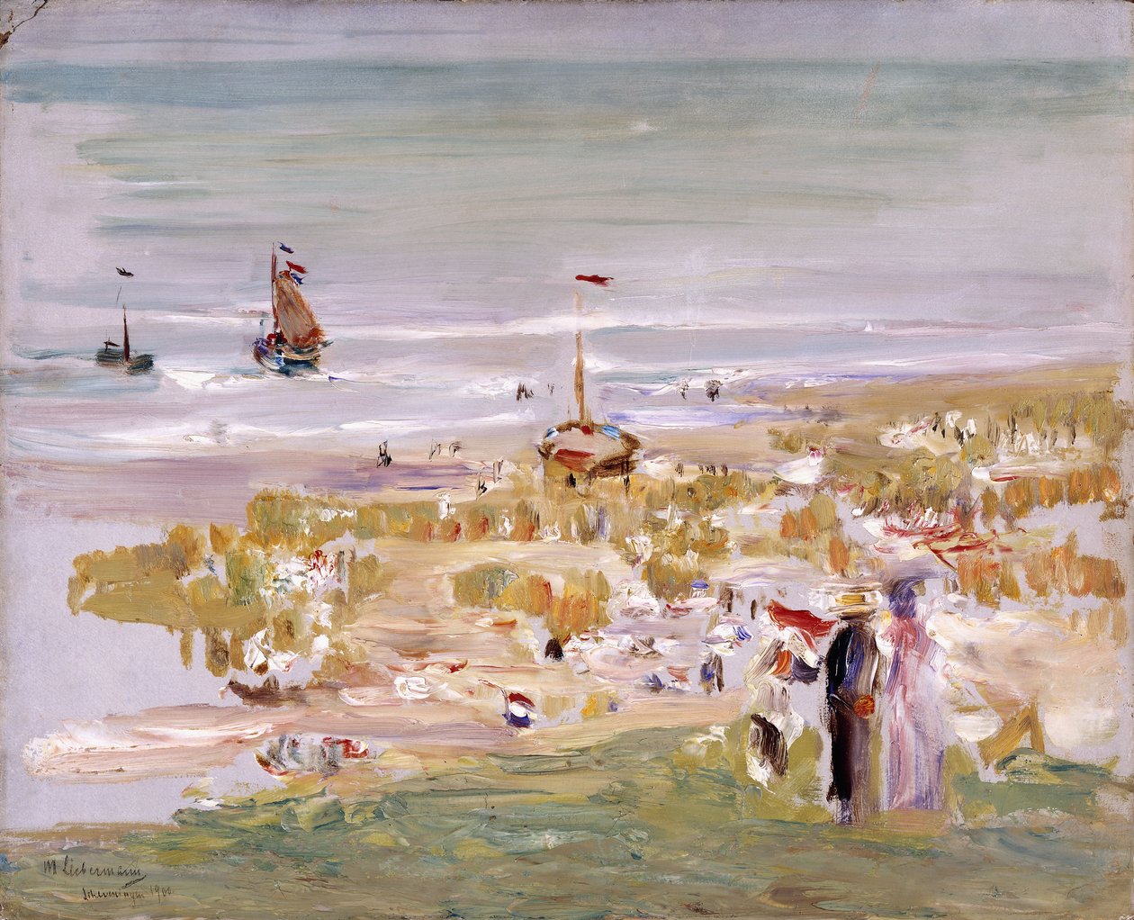 Der Strand, Scheveningen, 1900 alkotó: Max Liebermann