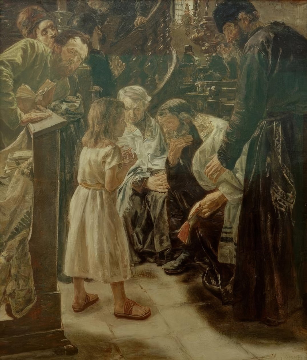 A tizenkét éves Jézus a templomban alkotó: Max Liebermann