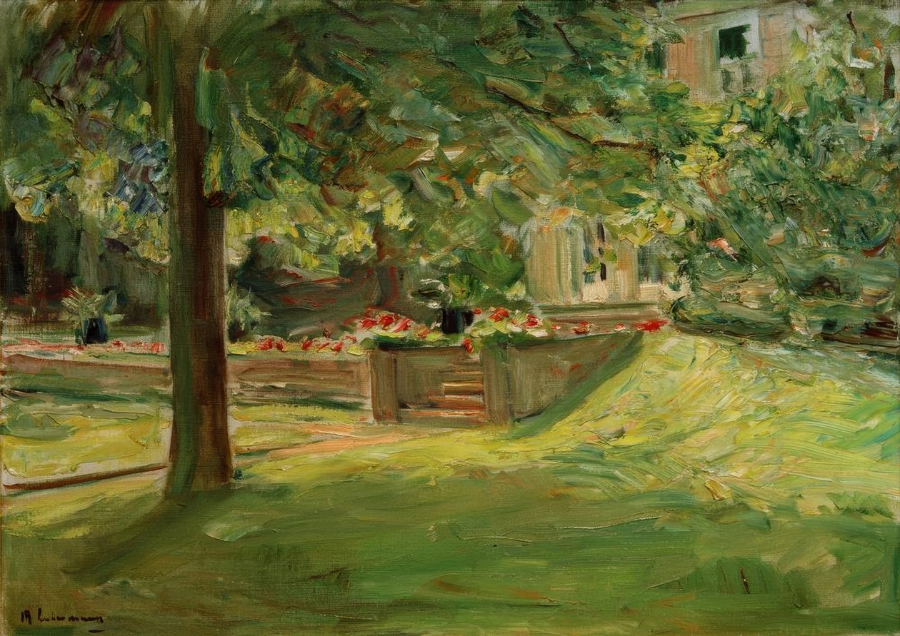 A virágterasz délnyugati fekvésű / Wannseegarten alkotó: Max Liebermann