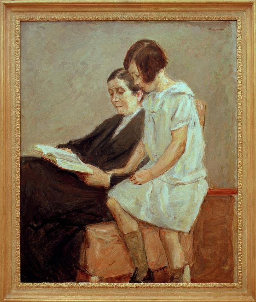 A művész felesége és unokája alkotó: Max Liebermann
