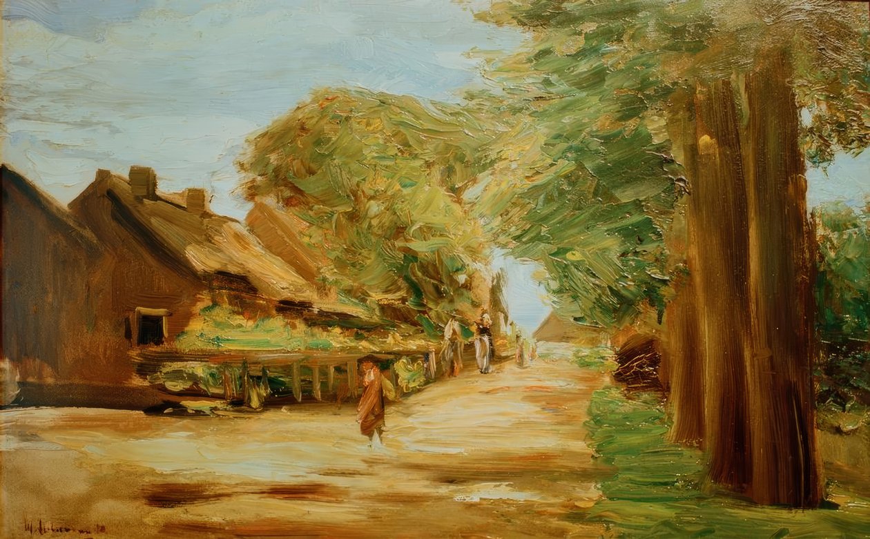 A falu utca Larenben alkotó: Max Liebermann