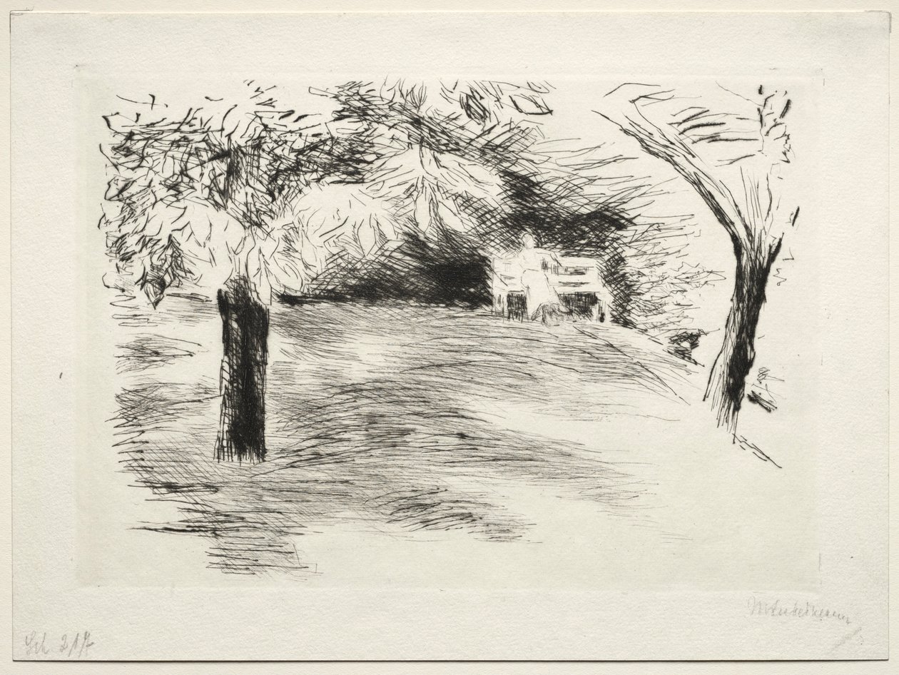 Kert a németországi Wannsee-ben. alkotó: Max Liebermann