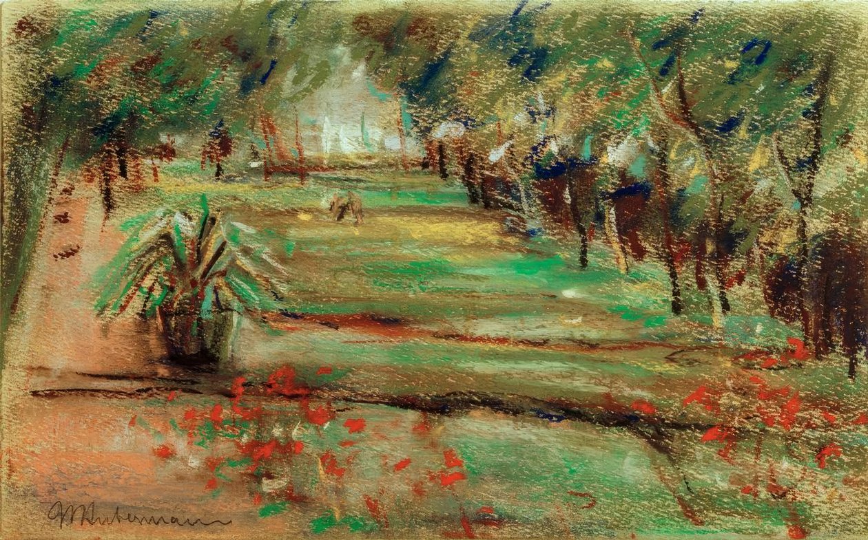 Kert a Wannsee-nél alkotó: Max Liebermann