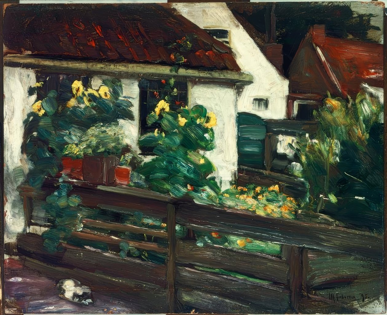 Napraforgós kert alkotó: Max Liebermann
