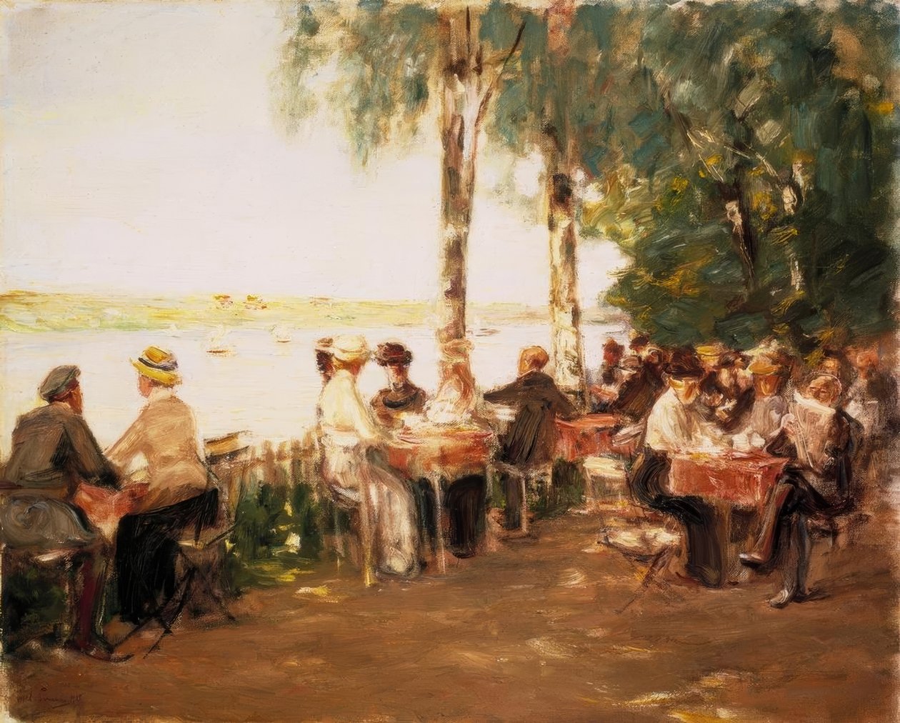 Vízparti kerti étterem alkotó: Max Liebermann