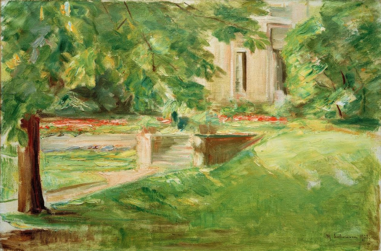 Ház és terasz délnyugatra alkotó: Max Liebermann