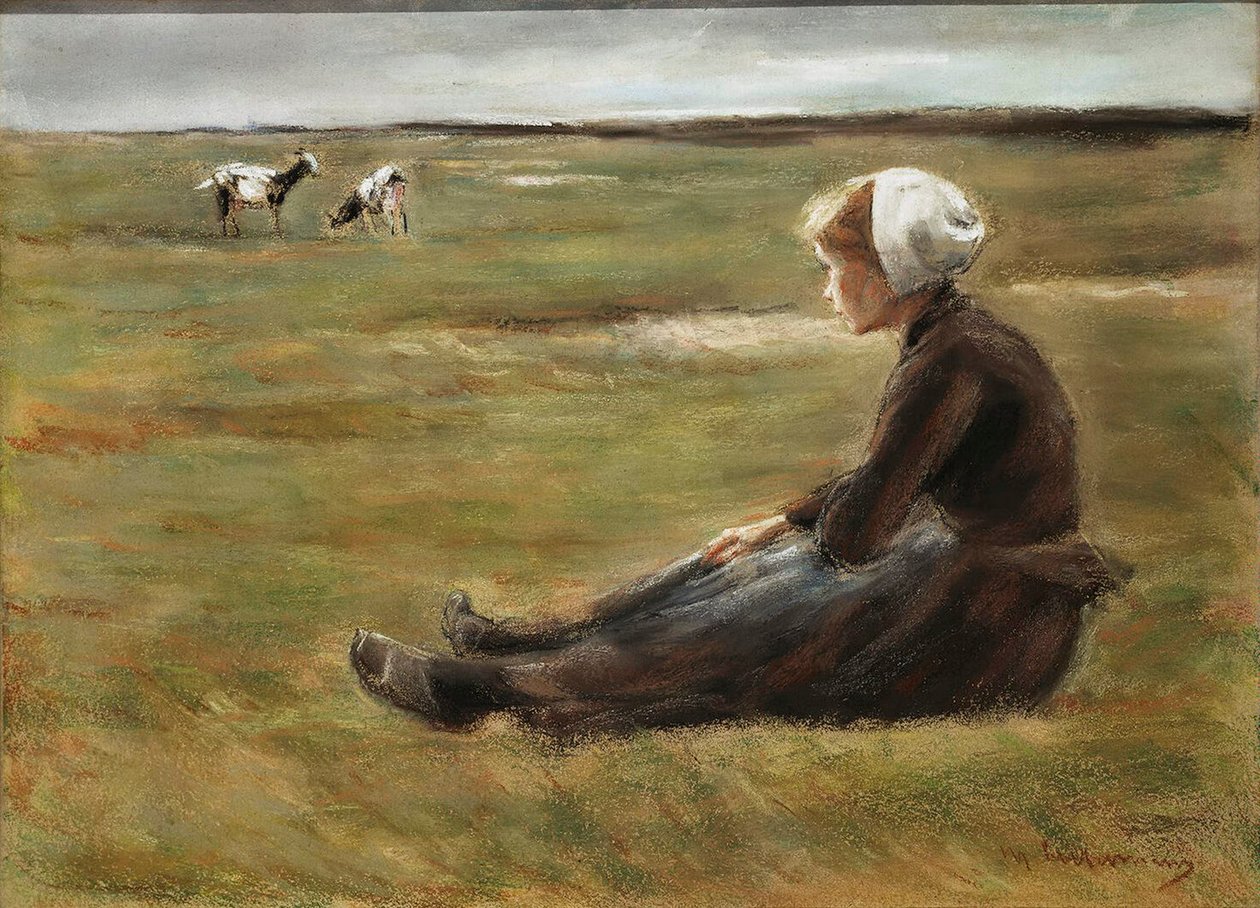 In the Field, c1890. alkotó: Max Liebermann