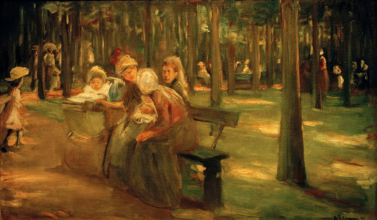 Nanny és Bonnen az állatkertben alkotó: Max Liebermann