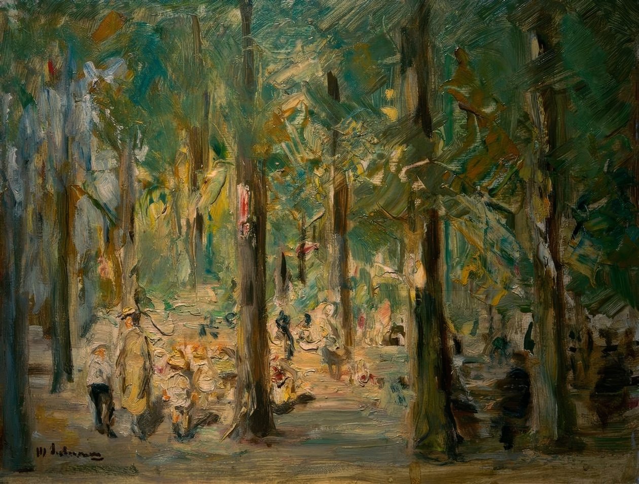 Játszótér az állatkertben alkotó: Max Liebermann