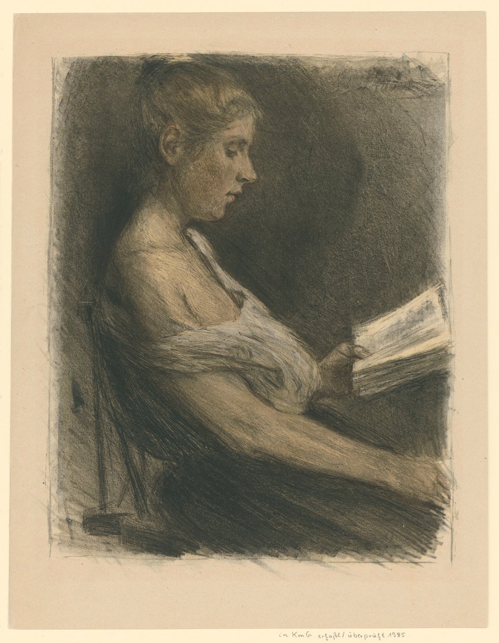 Olvasó kislány alkotó: Max Liebermann