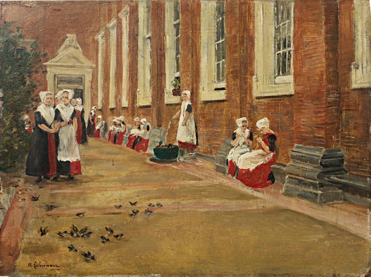Liebermann, Max - Tanulmány az amszterdami árvaházban a szabad órára - Eberle 1876 28 alkotó: Max Liebermann