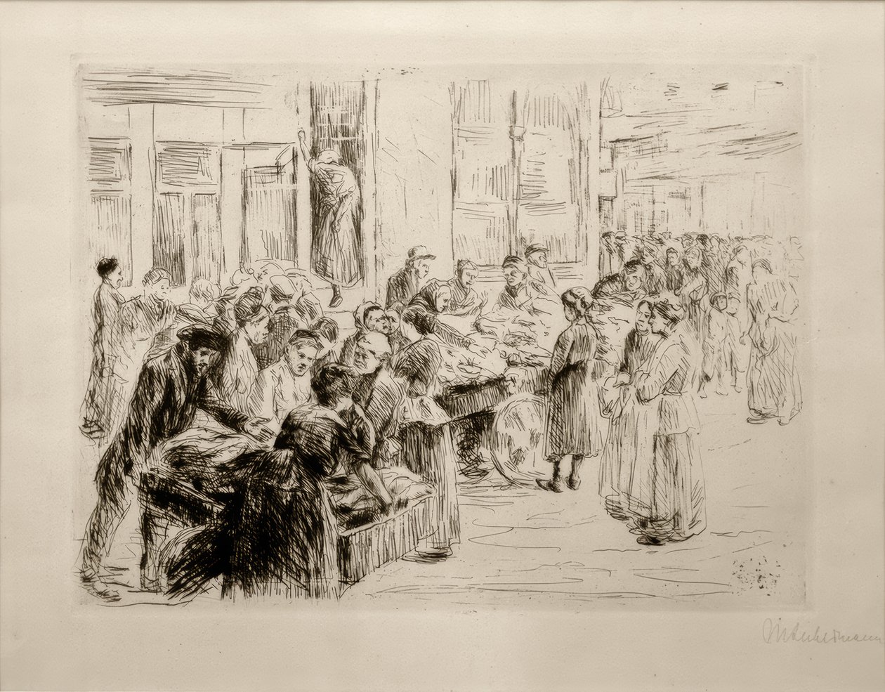 M.Liebermann, Az amszterdami zsidónegyedből, szekérkereskedelem alkotó: Max Liebermann
