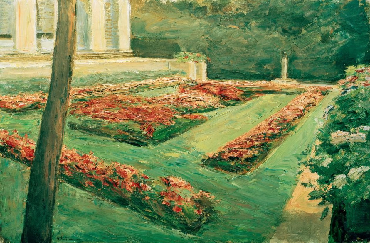 M.Liebermann, virágterasz Wannsee alkotó: Max Liebermann
